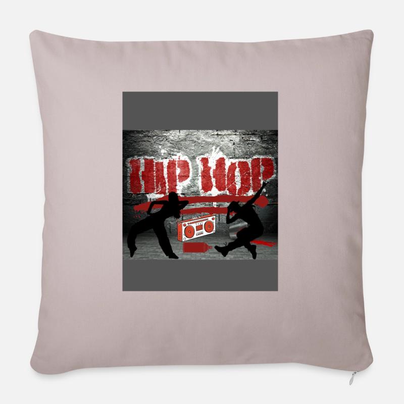 Hip Hop - Sofakissenbezug 45 x 45 cm - helles Taupe