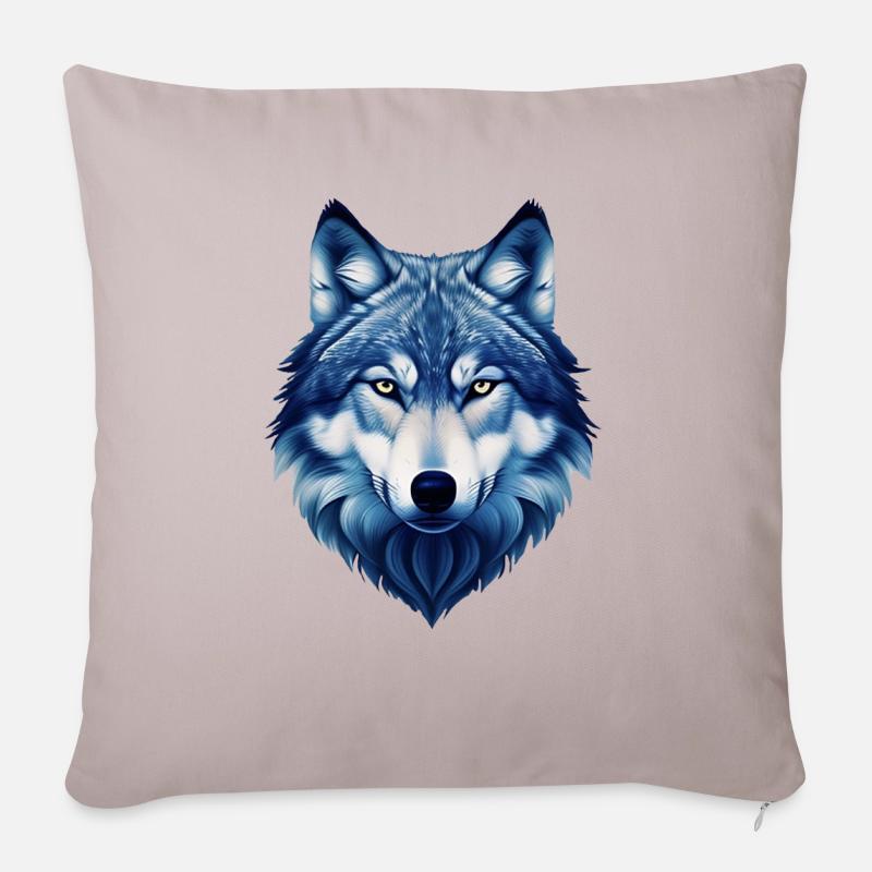Wolf - Sofakissenbezug 45 x 45 cm - helles Taupe