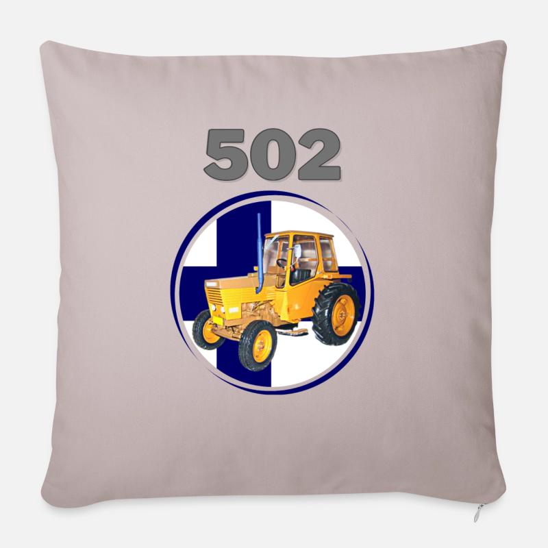 502 - Housse de coussin décorative 45 x 45 cm - taupe clair