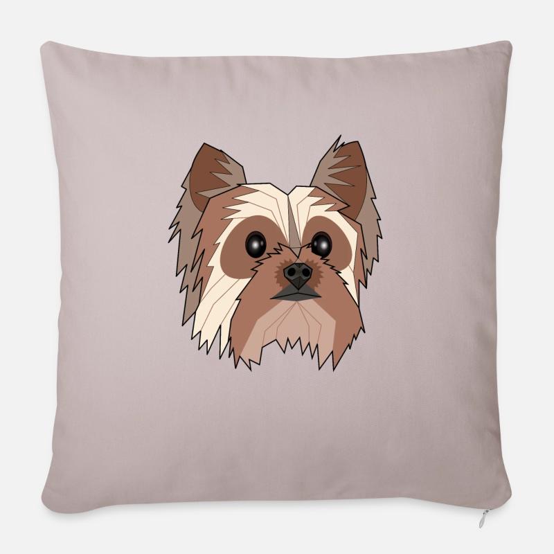 Yorkshire - Illyana - Housse de coussin décorative 45 x 45 cm - taupe clair