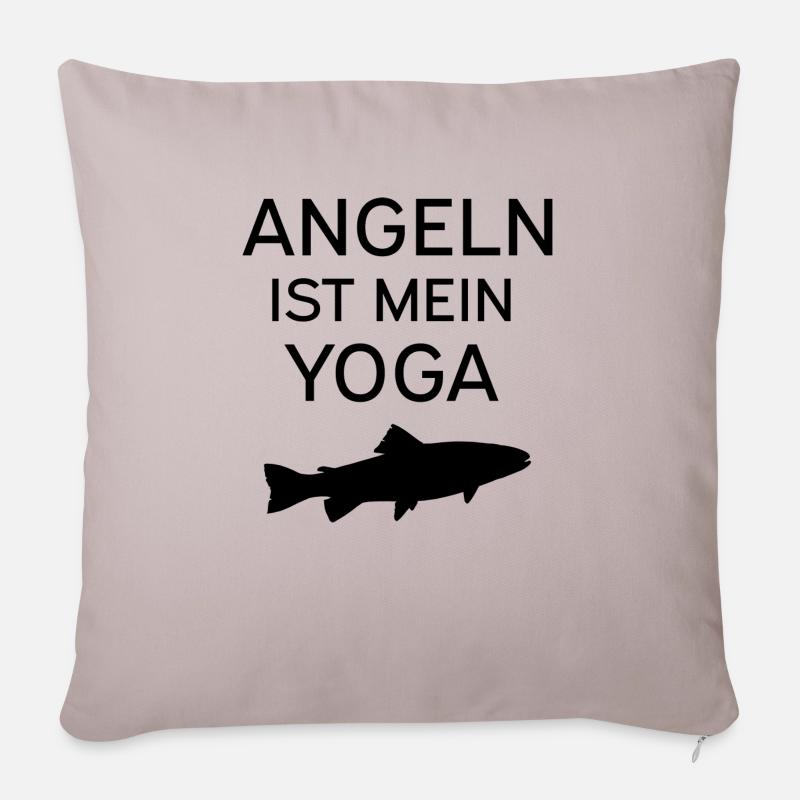 Angeln - Sofakissenbezug 45 x 45 cm - helles Taupe
