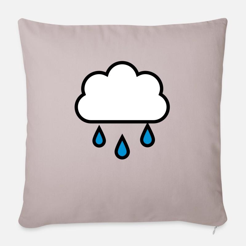 rain cloud - Sofa pillowcase 17,3'' x 17,3'' (45 x 45 cm) - light taupe