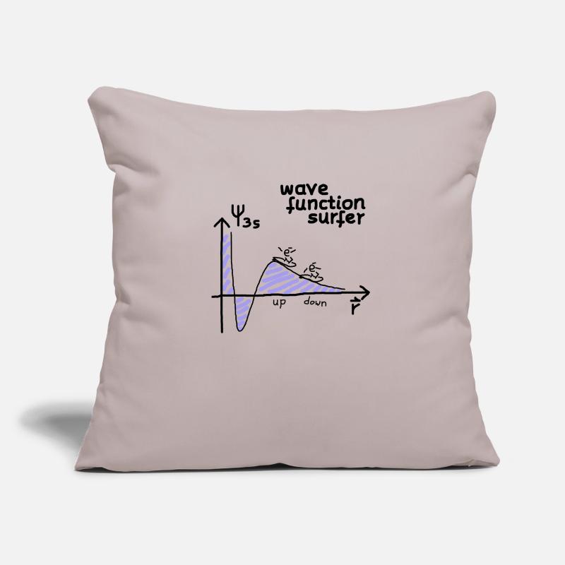 Quantum mechanics electron surfer (physics) Sofa pillowcase 17,3'' x 17,3'' (45 x 45 cm)