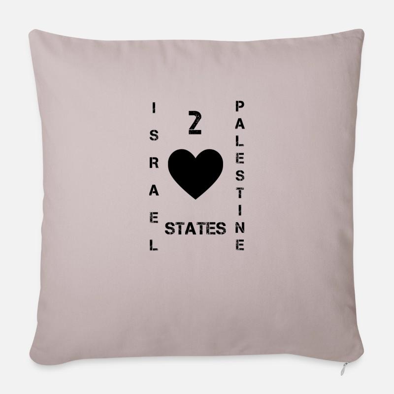 Israel Palästina - Sofakissenbezug 45 x 45 cm - helles Taupe