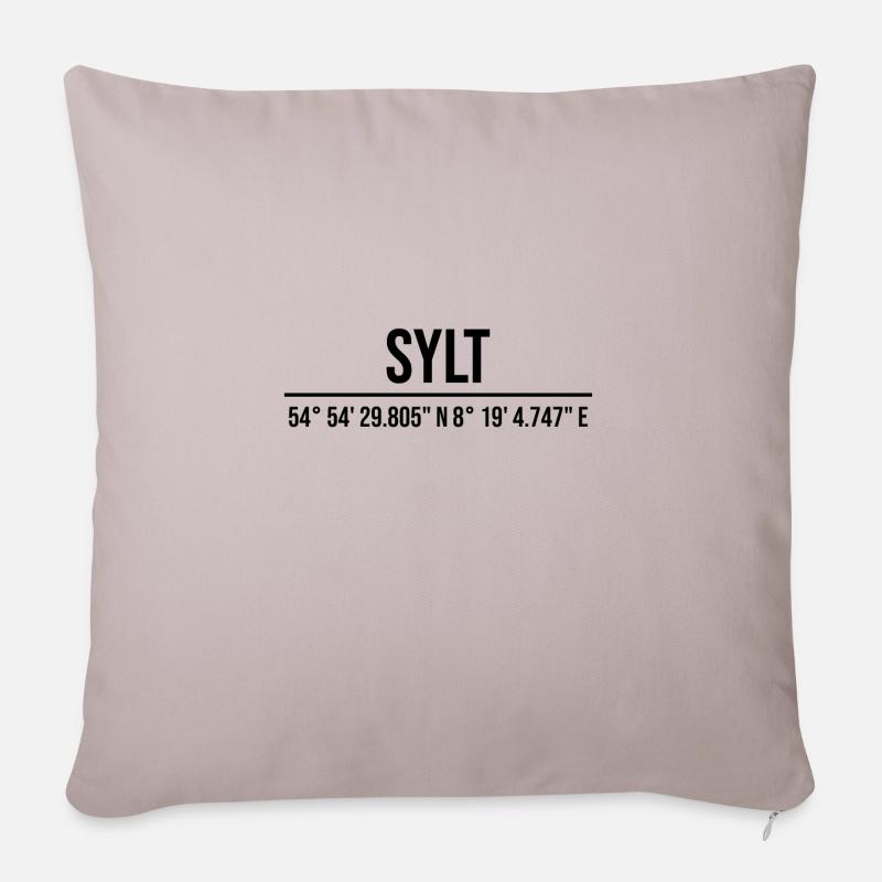 Sylt - Housse de coussin décorative 45 x 45 cm - taupe clair