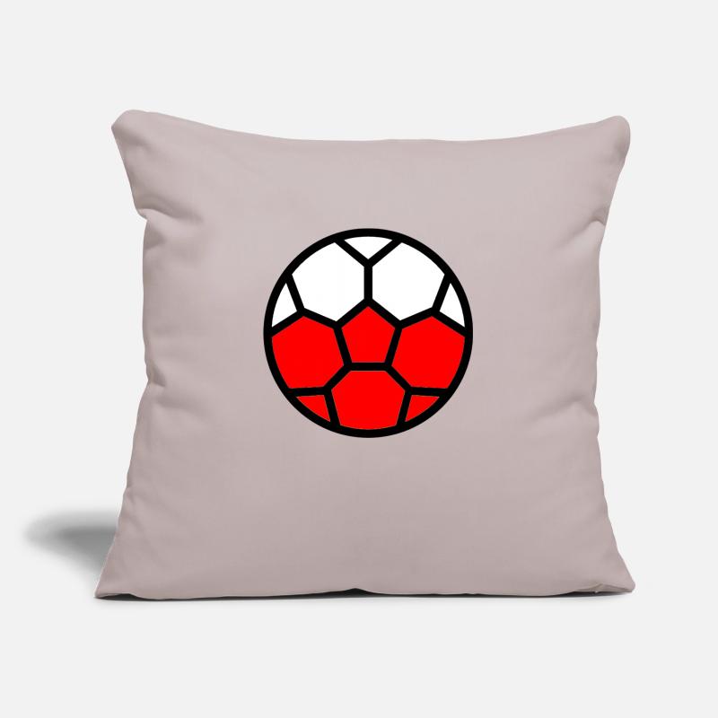  Drapeau Pologne Coupe du monde Housse de coussin décorative 45 x 45 cm