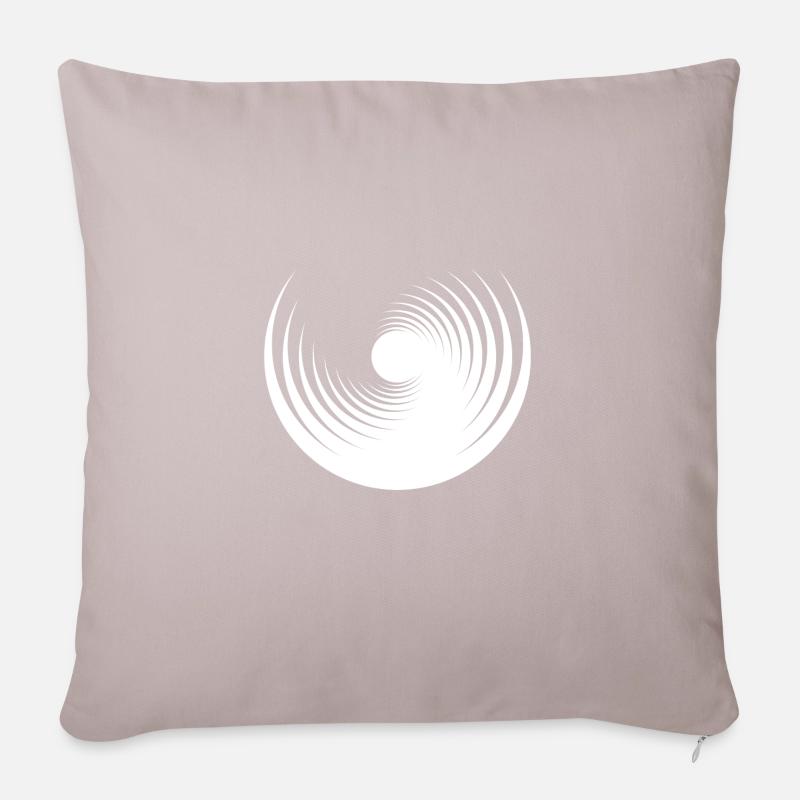 Forme géométrique - Housse de coussin décorative 45 x 45 cm - taupe clair