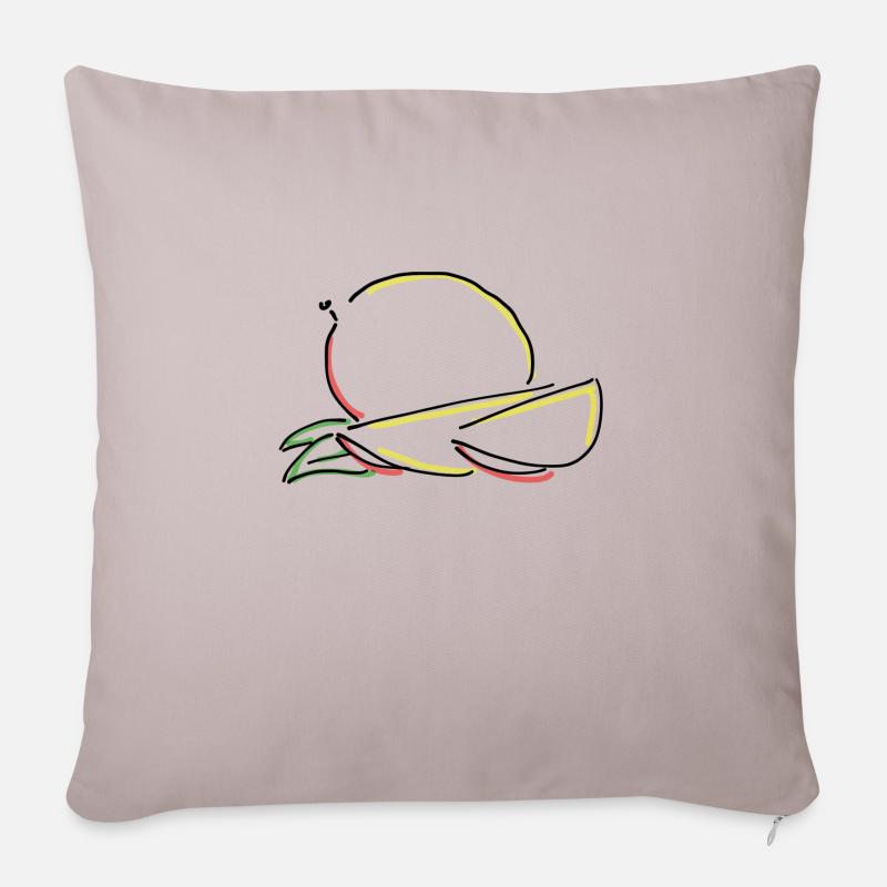 mangue - Housse de coussin décorative 45 x 45 cm - taupe clair