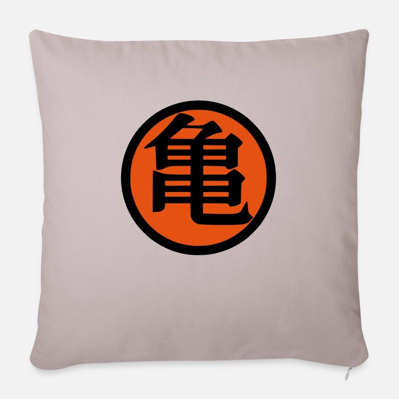 Anime Logo - Sofakissenbezug 45 x 45 cm - helles Taupe