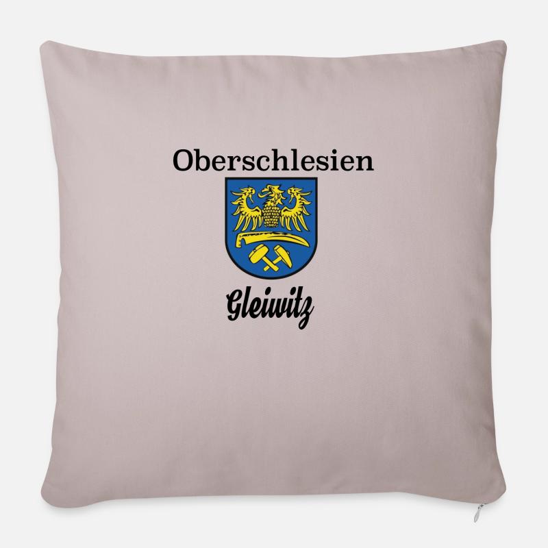 Oberschlesien Gleiwitz - Sofakissenbezug 45 x 45 cm - helles Taupe