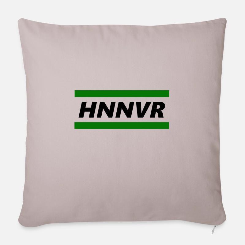 HNNVR schwarz - Sofakissenbezug 45 x 45 cm - helles Taupe