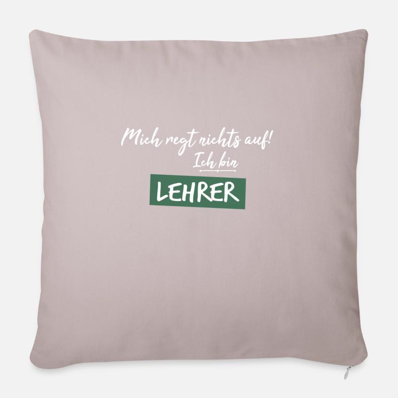 Ich bin Lehrer, lustig - Sofakissenbezug 45 x 45 cm - helles Taupe