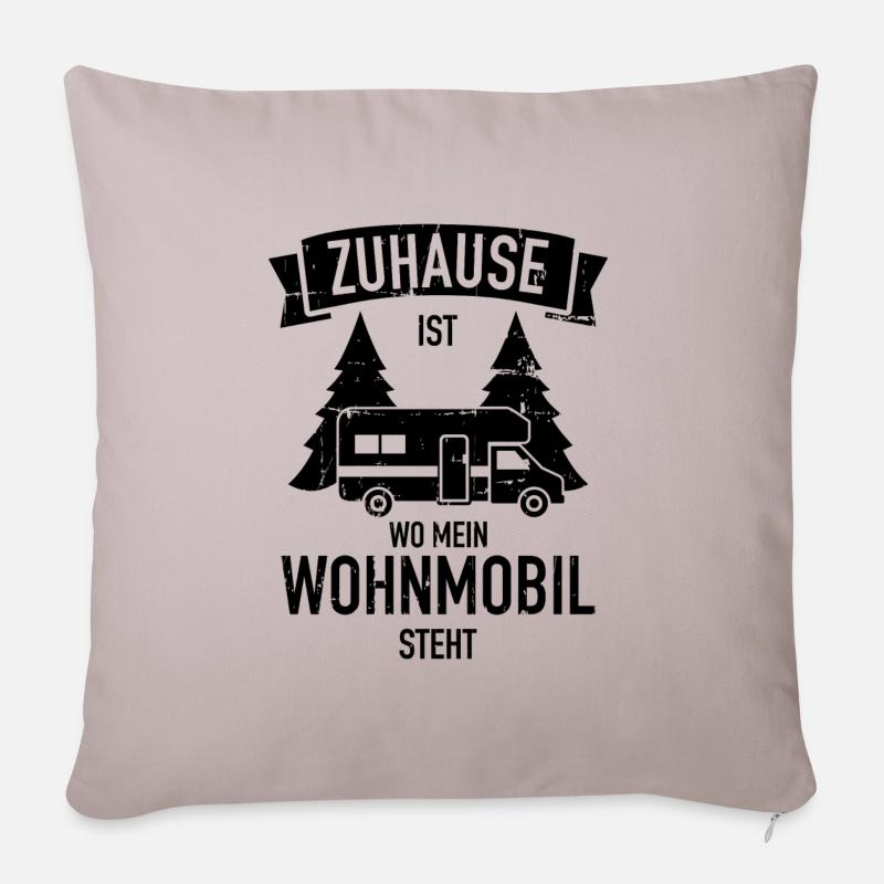 Wohnmobil - Sofakissenbezug 45 x 45 cm - helles Taupe