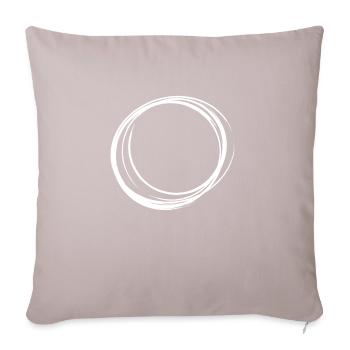 ring - Sofa pillowcase 17,3'' x 17,3'' (45 x 45 cm) - light taupe - Front