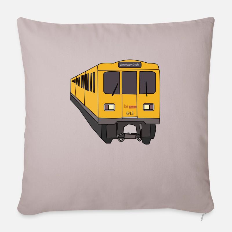 Berlin - Sofakissenbezug 45 x 45 cm - helles Taupe