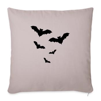 Fledermaus Fledermäuse - Sofakissenbezug 45 x 45 cm - helles Taupe - Vorne