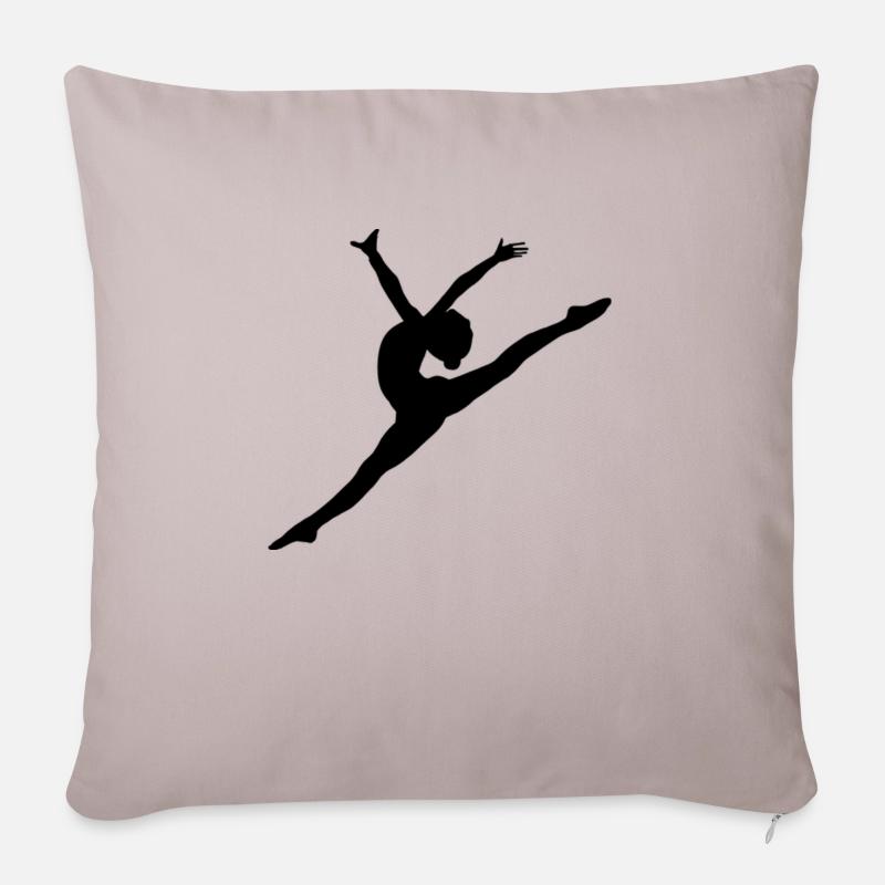 Dance - Sofa pillowcase 17,3'' x 17,3'' (45 x 45 cm) - light taupe