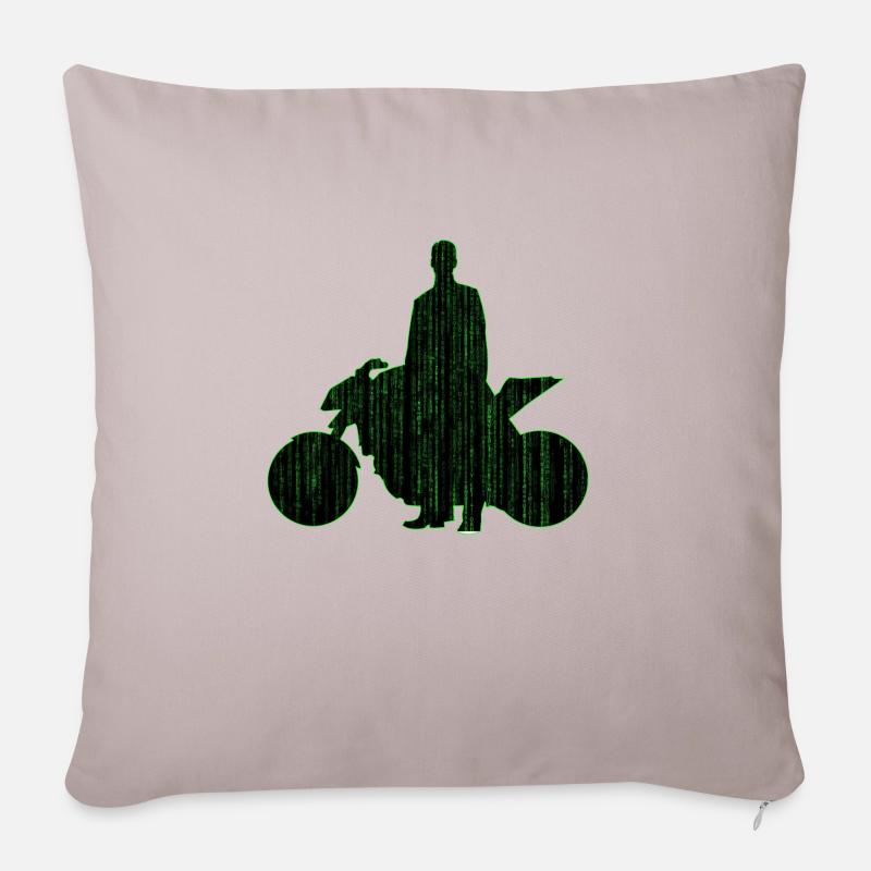 Matrix Biker - Sofakissenbezug 45 x 45 cm - helles Taupe