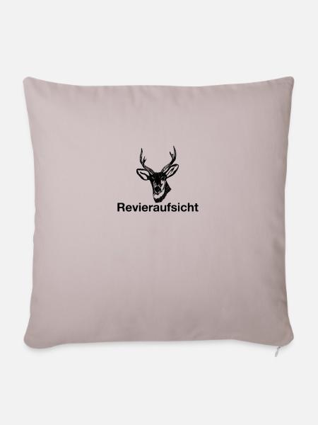 Revieraufsicht Jäger - Sofakissenbezug 45 x 45 cm - helles Taupe