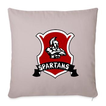 Spartaner - Sofakissenbezug 45 x 45 cm - helles Taupe - Vorne