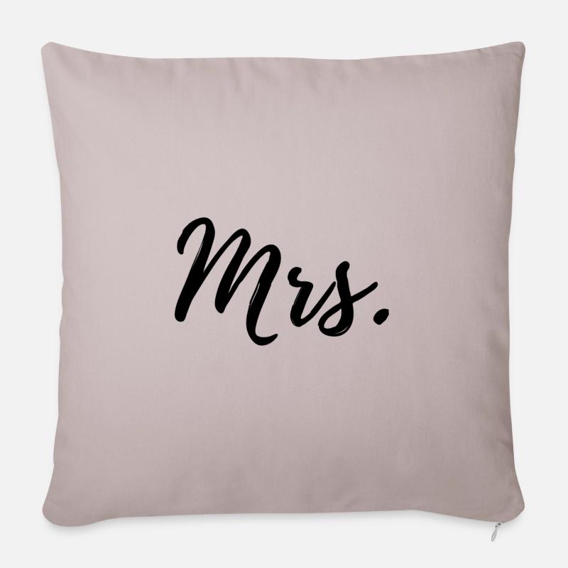 Hochzeit - Sofakissenbezug 45 x 45 cm - helles Taupe