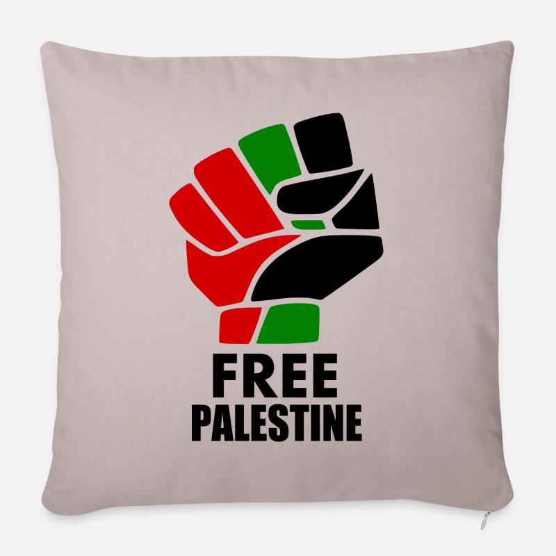 Free palestine - Sofakissenbezug 45 x 45 cm - helles Taupe
