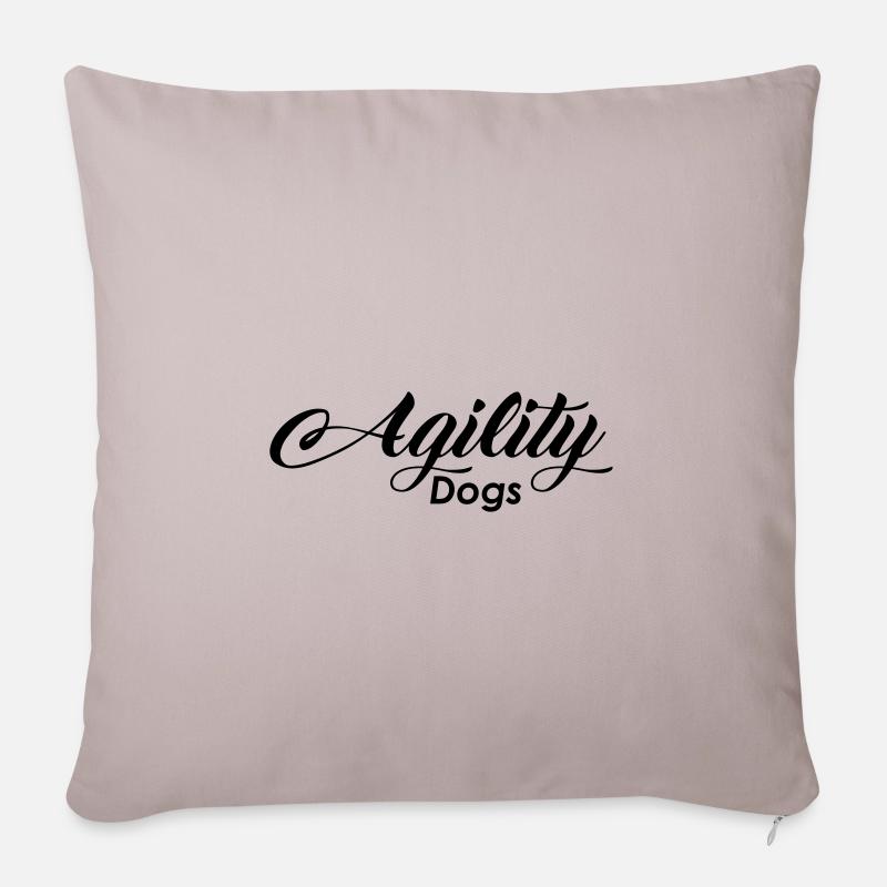agility dogs - Sofakissenbezug 45 x 45 cm - helles Taupe