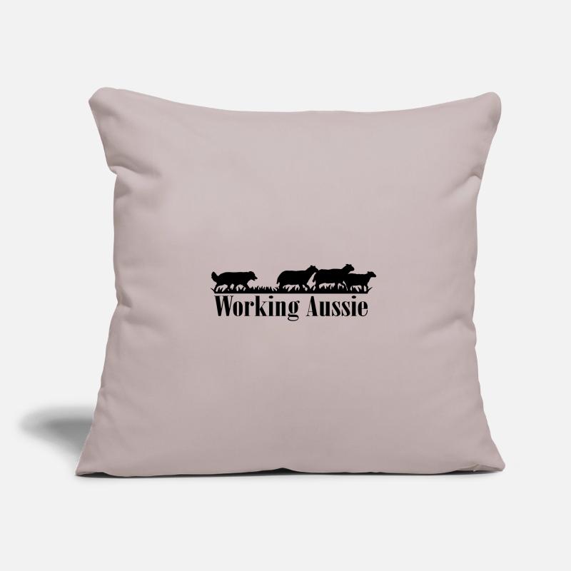 Working Aussie Housse de coussin décorative 45 x 45 cm