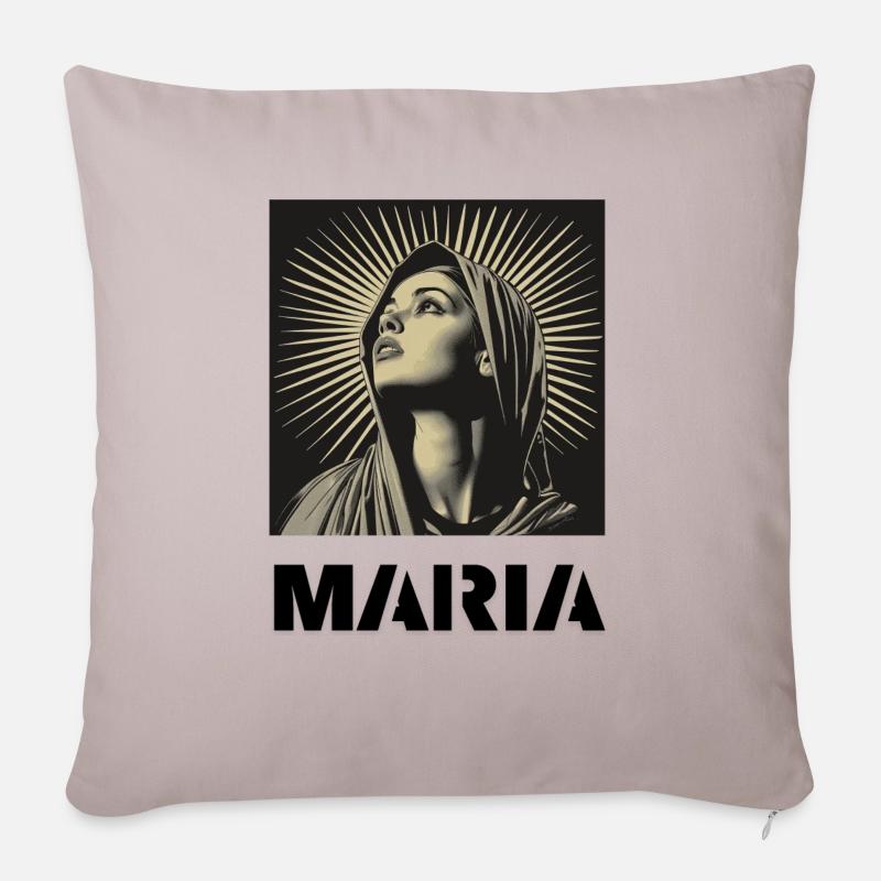 Maria - Sofakissenbezug 45 x 45 cm - helles Taupe