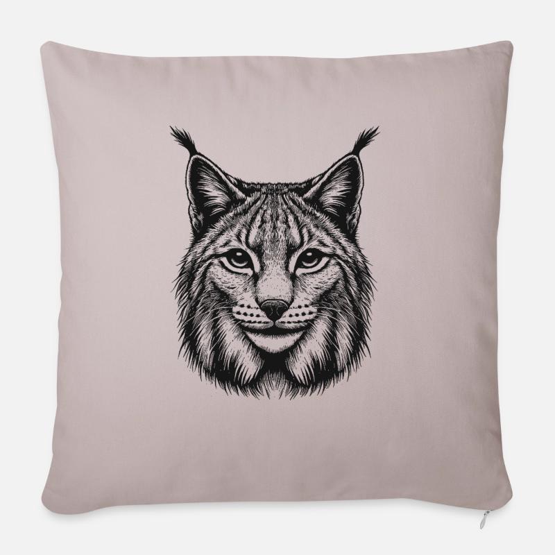 Luchs - Sofakissenbezug 45 x 45 cm - helles Taupe