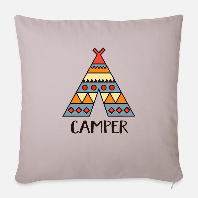 camper - Sofakissenbezug 45 x 45 cm - helles Taupe