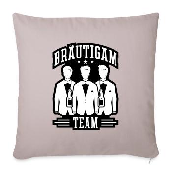 Team Groom Wedding - Sofa pillowcase 17,3'' x 17,3'' (45 x 45 cm) - light taupe - Front