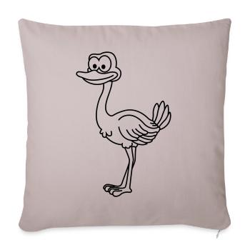 Strauss Comic Animal - Sofa pillowcase 17,3'' x 17,3'' (45 x 45 cm) - light taupe - Front
