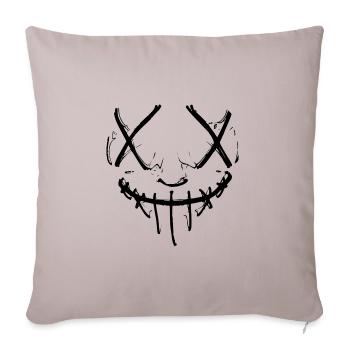 Evil Horror Mask Purge Optique Halloween Face - Housse de coussin décorative 45 x 45 cm - taupe clair - Devant