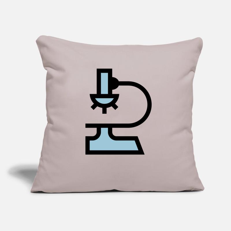 Microscope de laboratoire Housse de coussin décorative 45 x 45 cm