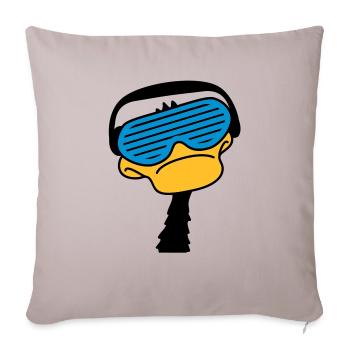 dj_duck - Housse de coussin décorative 45 x 45 cm - taupe clair - Devant