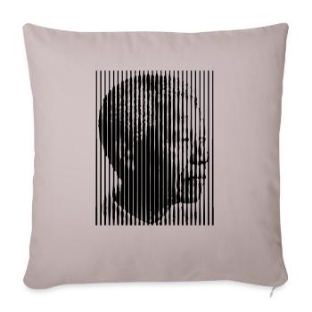 Mandela Freedom For all (1c) - Sofakissenbezug 45 x 45 cm - helles Taupe - Vorne