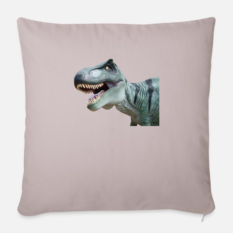 T-Rex - Sofakissenbezug 45 x 45 cm - helles Taupe