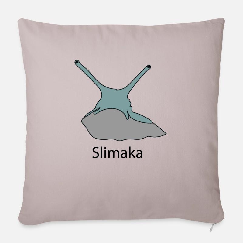 Schnecke - Slimaka - Sofakissenbezug 45 x 45 cm - helles Taupe