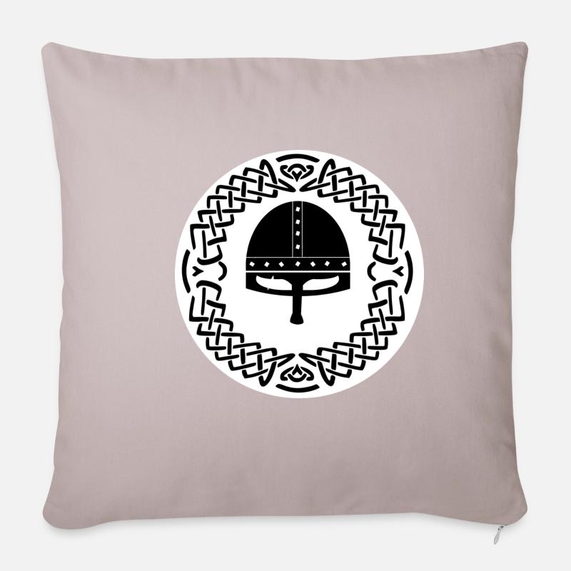 Vikings, Vikings, Odin, Thor, Ragnar, Ivar - Sofa pillowcase 17,3'' x 17,3'' (45 x 45 cm) - light taupe