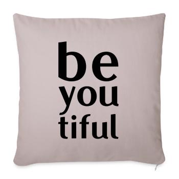 beyoutiful Taschen , Kissen , Sticker & mehr - Sofakissenbezug 45 x 45 cm - helles Taupe - Vorne