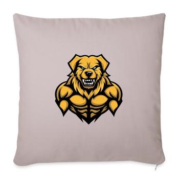 Golden Retriever Dog Muscles Bodybuilding - Sofa pillowcase 17,3'' x 17,3'' (45 x 45 cm) - light taupe - Front