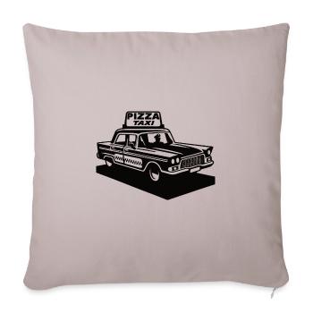 Vintage Pizza Taxi - Delivery Service Design - Sofa pillowcase 17,3'' x 17,3'' (45 x 45 cm) - light taupe - Front