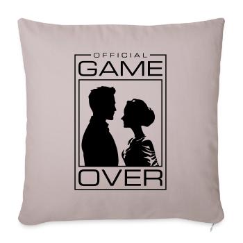 Wedding Couple Game Over Bridal Couple Jga - Sofa pillowcase 17,3'' x 17,3'' (45 x 45 cm) - light taupe - Front