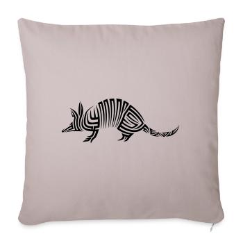 Tatouage tribal Armadillo - Housse de coussin décorative 45 x 45 cm - taupe clair - Devant