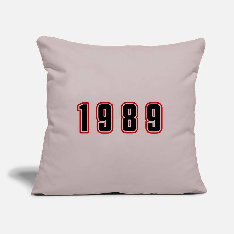 Numéro de l’année 1989 Housse de coussin décorative 45 x 45 cm