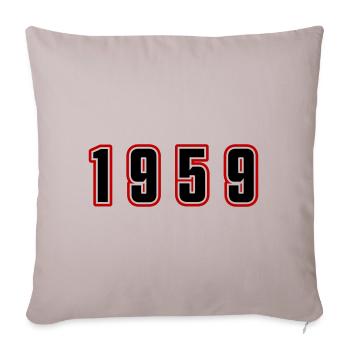 1959 Year Number - Sofa pillowcase 17,3'' x 17,3'' (45 x 45 cm) - light taupe - Front