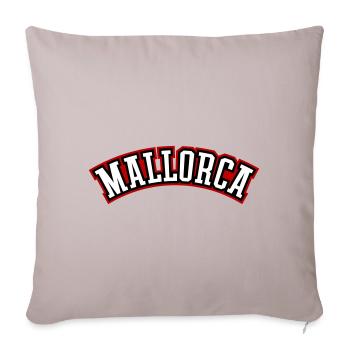 Lettrage de Majorque - Housse de coussin décorative 45 x 45 cm - taupe clair - Devant