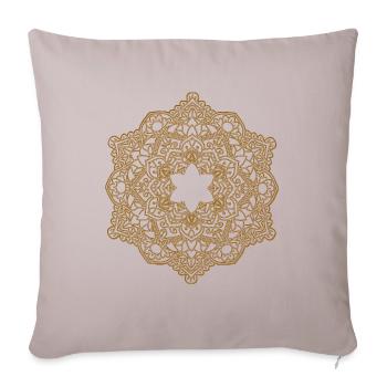 Mandala Buddhism Yoga Yogi Zen Om Meditation - Sofa pillowcase 17,3'' x 17,3'' (45 x 45 cm) - light taupe - Front