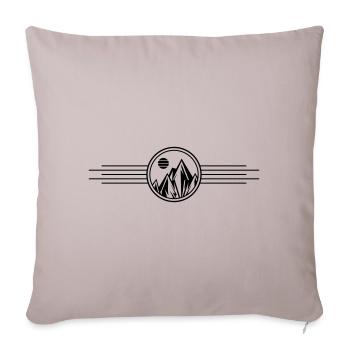Mountains Symbol - Sofa pillowcase 17,3'' x 17,3'' (45 x 45 cm) - light taupe - Front